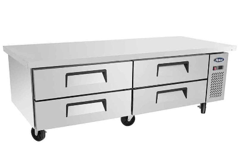 Soubassement réfrigéré positif tropicalisé 4 tiroirs L 1840 mm Atosa_0