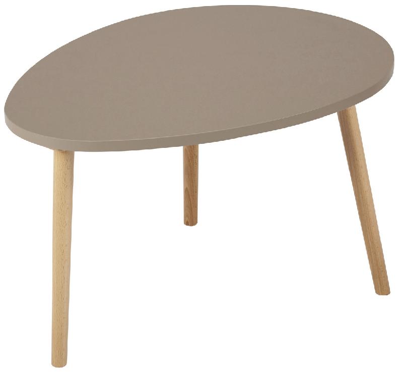 TABLE BASSE TAPIOCA 75 X 50 CM PLATEAU COLORIS ARGILE - MANUTAN COLLECTIVITÉS