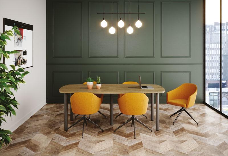 Table de réunion 8 à 10 places - 130-x-120-cm,tulipe_0