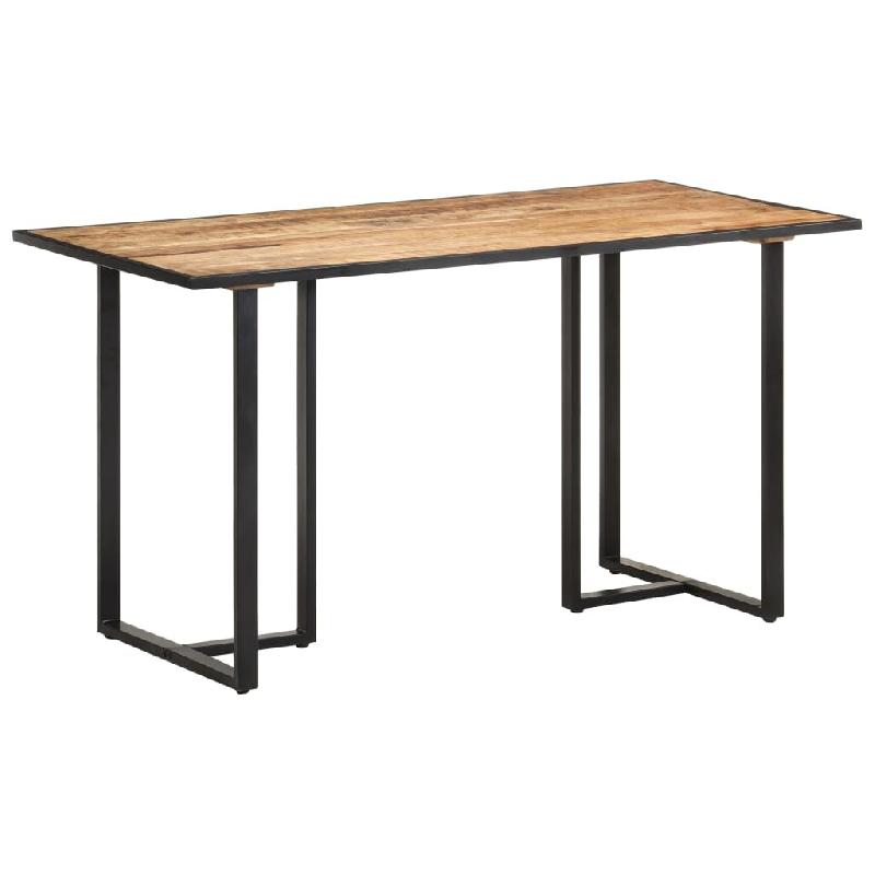 Table de salle à manger 140 cm Bois de manguier brut Modèle Sirius Ligne Plus - Bois massif 320691_0