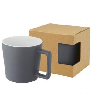 TASSE CALI DE 370 ML EN CÉRAMIQUE AVEC FINITION MATE - GRIS MAT - GOBELETS ET MUGS PERSONNALISÉS