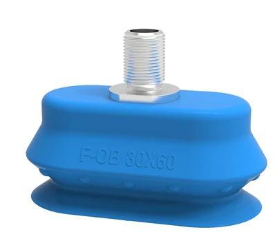Ventouse ovale F-OB 30x60 en silicone - G1/8