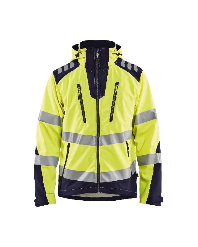 Veste 4491 Softshell haute visibilité - Waterproof et coupe-vent - Blaklader_0