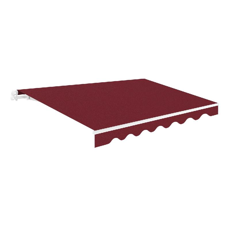 WASABI Store banne motorisé 2,5x2m Grenat – Télécommande – Toile Protection Solaire - marron polyester BTK252009-E_0