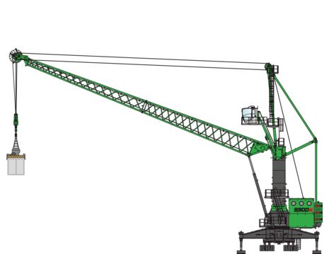 SENNEBOGEN 9300 Grue portuaire mobile - Capacité de charge 90t - Rayon de travail 40m_0