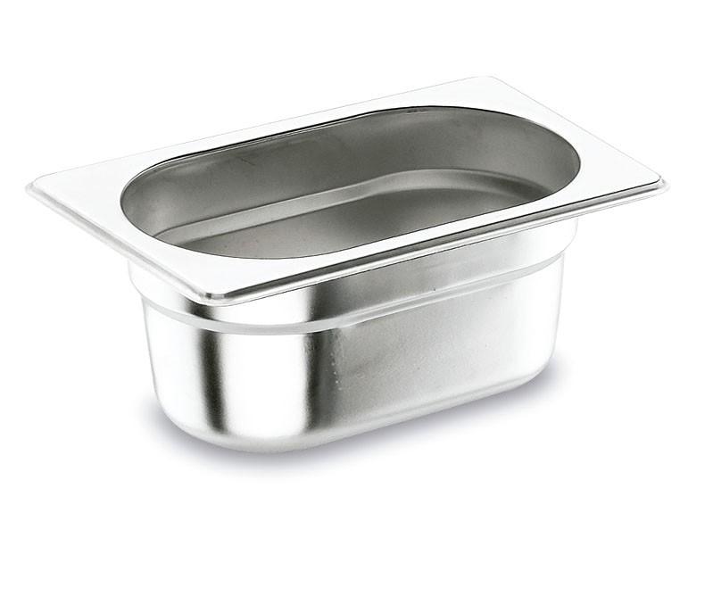 Bac GN Gastro 1/4 Inox - Hauteur 100 mm - Empilable et Résistant_0