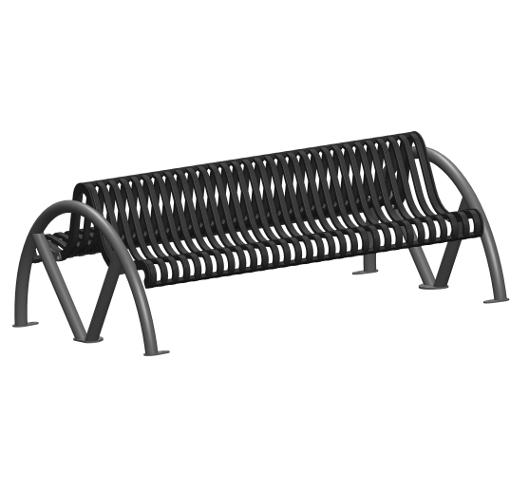 Banc public en métal double assise buton industries bcd 171 mav_0