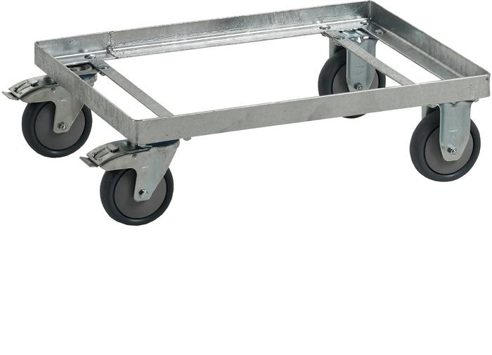 Châssis mobile en acier galvanisé - Rectangulaire pour bacs de transport 400L - CRAEMER_0