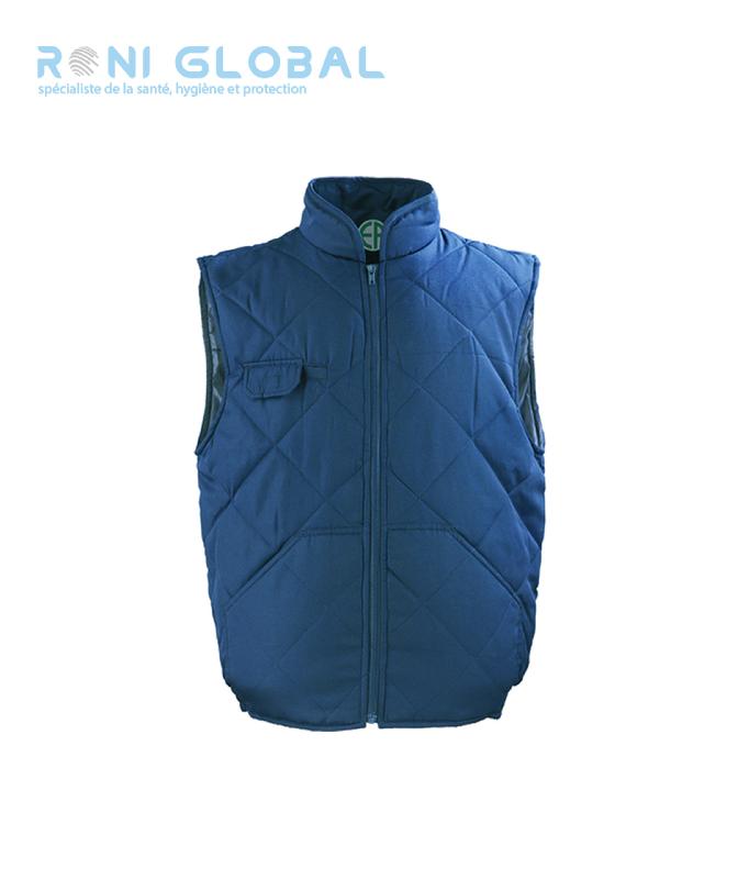 Gilet de travail marine anti-froid thermique - Coton et polyester - 4 poches - CHOUKA COVERGUARD_0