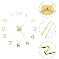 Décoshop26 - Horloge murale 3D Design moderne 100 cm XXL Doré DEC022271 - 3001309269607_0