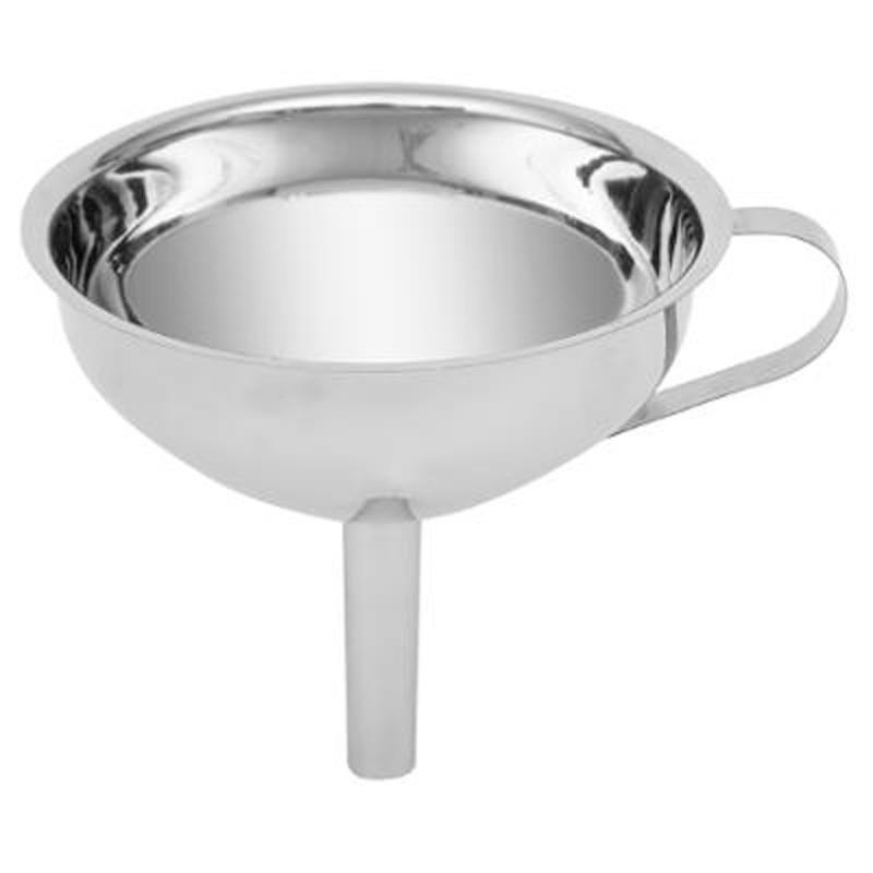 Entonnoir en inox avec anse - 13 cm - Argent - Paris Prix_0