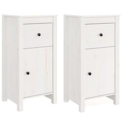 Helloshop26 - Buffet bahut commode armoire meuble de rangement organisateur cuisine salle de séjour salons lot de 2 40 x 35 x 80 cm 02_0036666 - 3000_0
