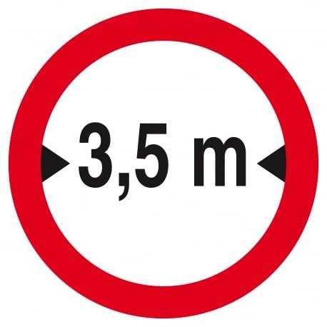 Interdit aux vehicules de plus de 3.50m de large d300mm TALIAPLAST | 622281_0