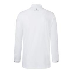 KARLOWSKY - Veste de cuisine luxueuse homme à manches longues, col en V, blanc, taille 52_0