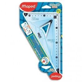 MAPED EQUERRE 2 EN 1 60°/45° 21 CM INCASSABLE 255110