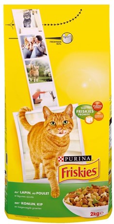 NOURRITURE CHAT ADULTE LAPIN, POULET ET LÉGUMES 2 KG FRISKIES