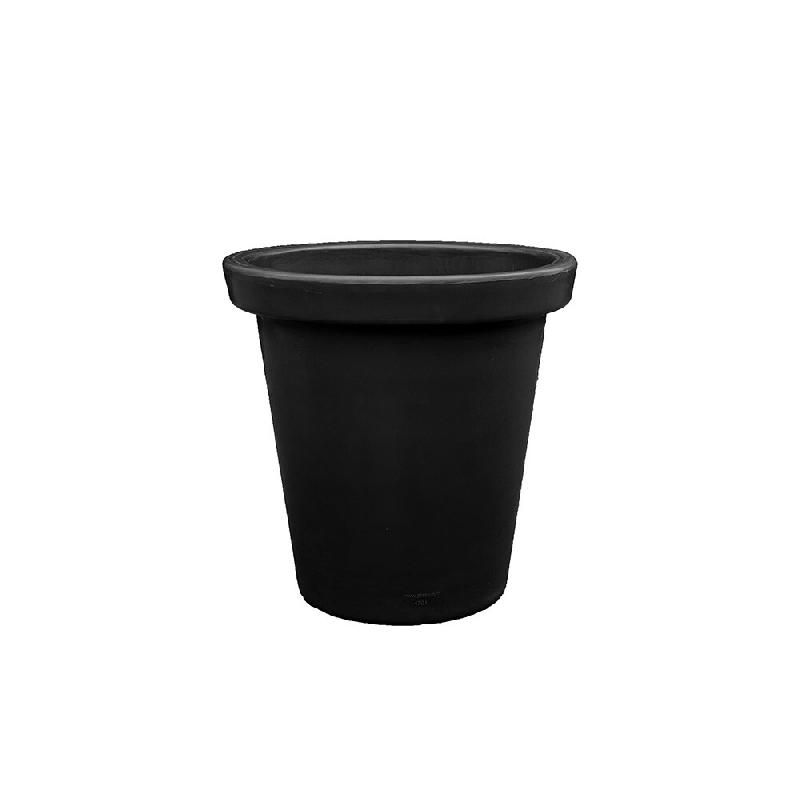 PLAST'UP ROTOMOULAGE Pot de fleurs rond xxl delight 420l - NOIR - noir 0669014882578_0