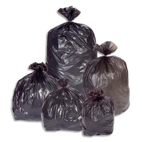 Sacs poubelles carton de 100 sacs-poubelle 150 litres noir 45 microns_0