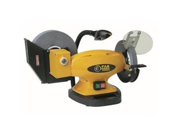 Touret à Meuler 400W Fartools - Meule 150mm + Bande Ponçage - Idéal Affûtage Outils Métalliques Et Bois