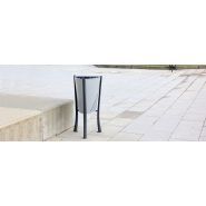 Poubelle publique Up26 - Corbeille Minsk - Novatilu - 65 litres - Bac en acier zingué peint_1