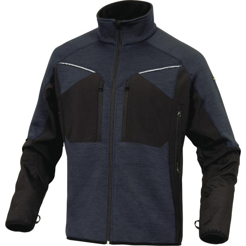 Veste polaire aspect pull en polyester - coordonnée gamme MACH ORIGINALS - Nagoya - 6 poches - Empiècements Cordura® et Softshell_0