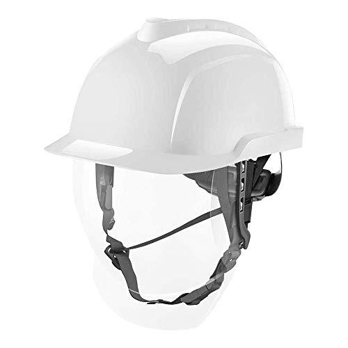 MSA V-Gard 950 - Casque non ventilé avec visière antibuée/anti-rayures - différents coloris - blanc_0