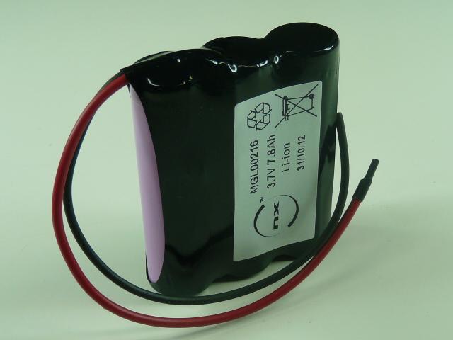 BATTERIE LI-ION 3X 18650 1S3P ST1 3.6V 7800MAH FILS_0