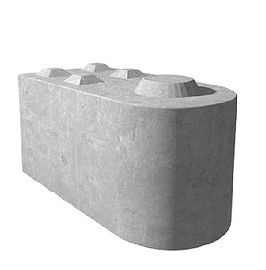 Bloc béton empilable - Tessier TGDR avec ergots - largeur 80cm, hauteur 80cm, longueur 160cm_0