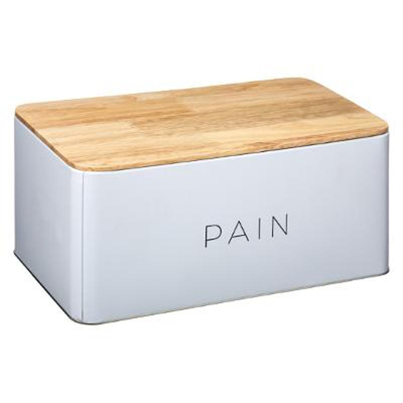 Pain Blanc Bin Boîte de Conservation rouleau bois contanier pain en bois 16x26x30cm Small Pain Blanc Bin Boîte de Conservation rouleau bois contanier pain en bois 16x26x30cm Small