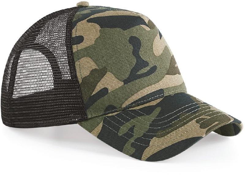 Casquette Snapback Camo - B694 - 5 panneaux, visière préformée, ajustable, motifs camouflage_0