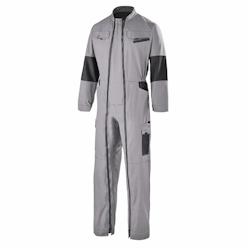 Cepovett - Combinaison de travail 2 Zip polyester majoritaire Facity Gris Clair / Noir Taille 3XL - XXXL gris 3184378513243_0