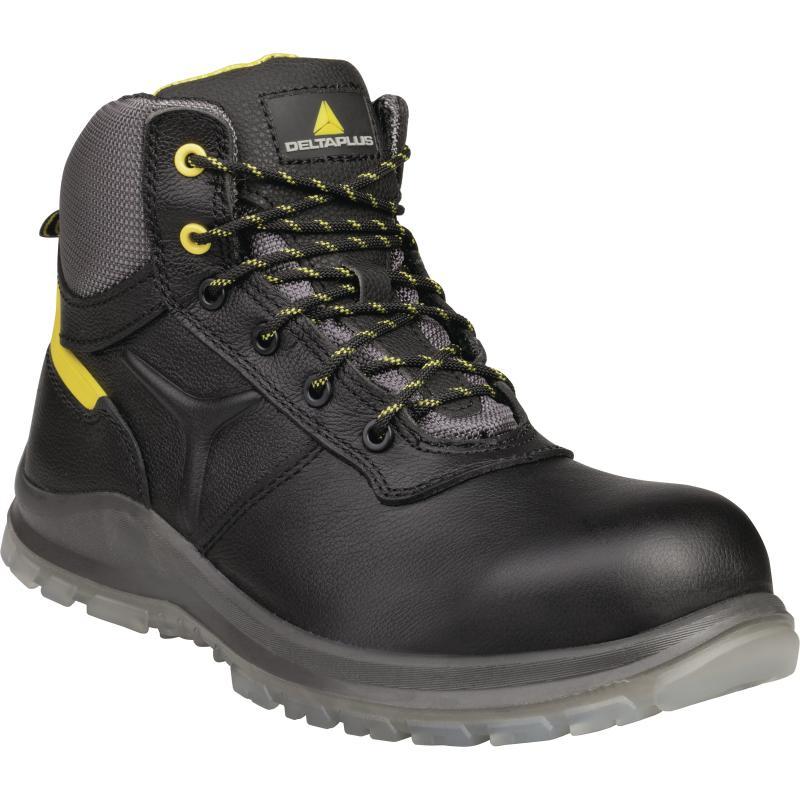 Chaussures de sécurité montantes en cuir pleine fleur - S3 SRC - Semelle TPU résistante_0