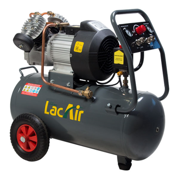 COMPRESSEUR LACAIR MAXAIR 20/50 MONOPHASÉ 50 LITRES - AIR RESTITUÉ 12,8  M3/H 3.5 CV 10 BAR