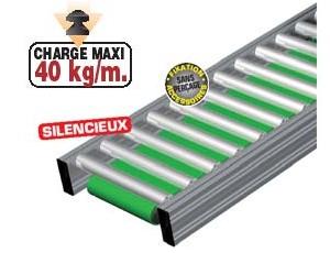 Convoyeur à rouleaux débrayables par bande LPA - rouleaux en acier D50 - largeur utile 400 à 600 mm_0