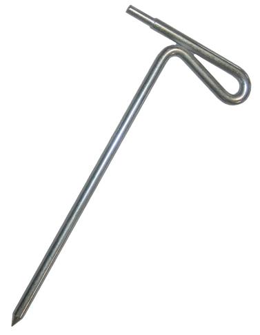 Piquet de terre - connecteur femelle 4 mm intégré - longueur 23,5 cm - Electro PJP - PJP2221-d4_0