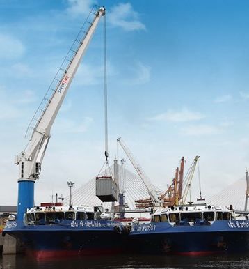 Grue portuaire fixe FCC-230 - Liebherr - Force de levage max 45t - Portée max 29m_0