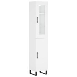 Helloshop26 - Buffet bahut commode armoire meuble de rangement organisateur cuisine salle de séjour salon haut 34,5 x 34 x 180 cm 02_0032424 - 300021_0