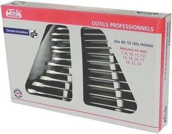 JEU DE CLES MIXTES MAT ACIER VANADIUM 8