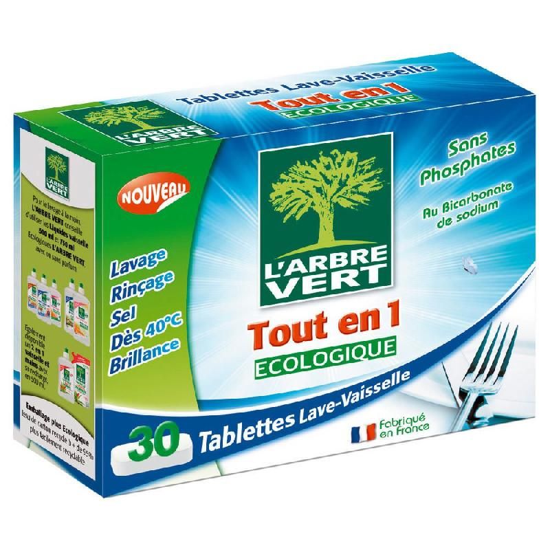 L'ARBRE VERT L'ABRE VERT TABLETTES LAVE-VAISSELLE BOÎTE DE 30