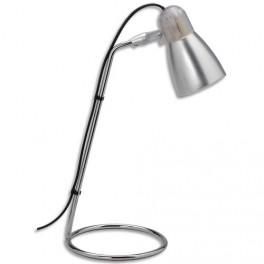 MAUL LAMPE BELLA FLUO LIVRÉ AVEC AMPOULE BRAS CHROMÉ 32 CM, HAUTEUR 24 CM COLORIS ARGENTÉ