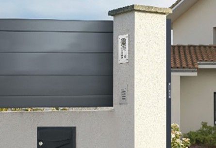 Nametil - clôture en aluminium - roy - hauteur 883 mm - lames horizontales larges - sur-mesure disponible_0