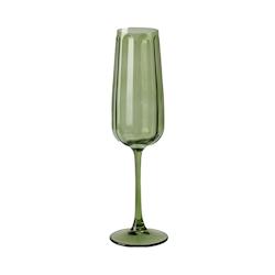 Novastyl - Lot De 4 Flutes Riviera 24cl En Verre Vert - vert verre 3256391043455_0