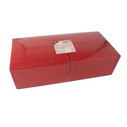 Papstar 250 Serviettes, 3 plis pliage 1/8 40 cm x 40 cm rouge - rouge papier 86990_0