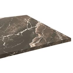 Restootab Plateau 120x70 decor marbre royal - noir Bois manufacturé PL-12070M-MB.ROY_0