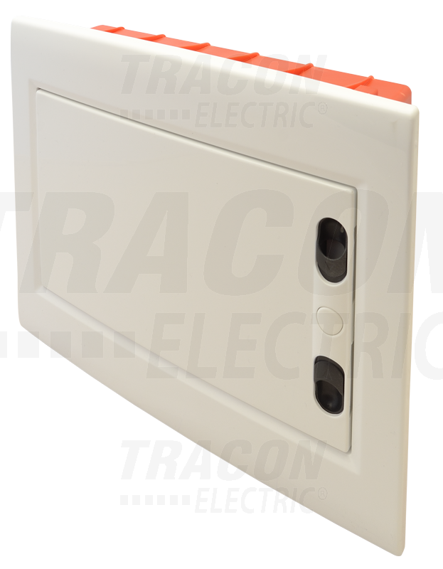 Tableau de distribution encastré - porte plane blanche - 1×12 modules - IP40 - dimensions 240×305×80mm_0
