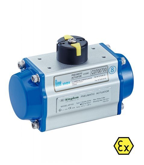 Vérin pneumatique aluminium à crémaillère 1/4 de tour (90°) - modèle 50800 - ATEX II 2 GD_0