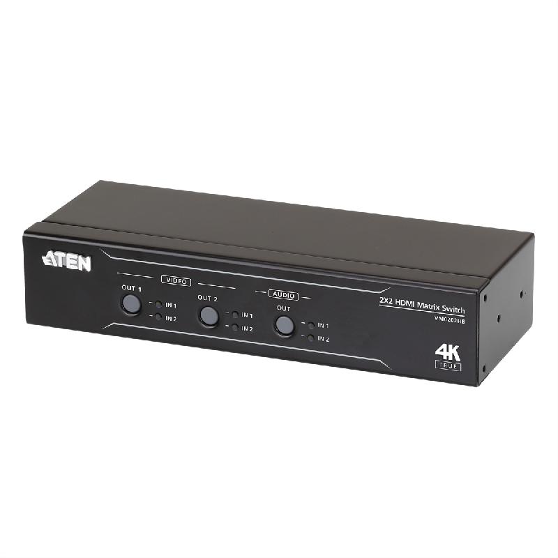 ATEN VM0202HB Commutateur matriciel HDMI True 4K 2 x 2 avec Désembeddeur audio_0