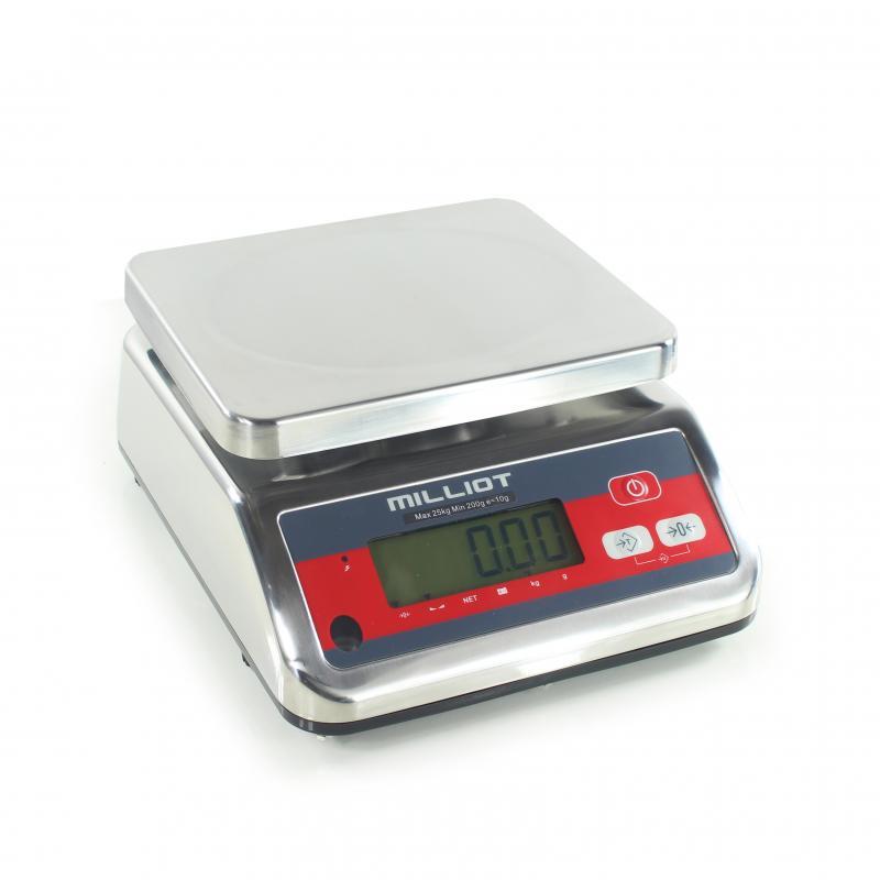 Balance inox homologuée WS - Balance étanche tout inox IP65 - 3/6, 15 ou 25 kg - Agroalimentaire et métrologie légale_0