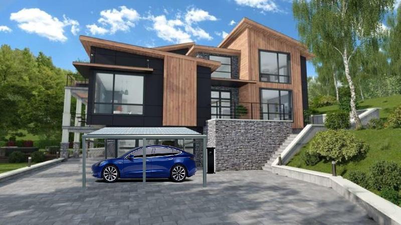 Carport solaire incliné_0