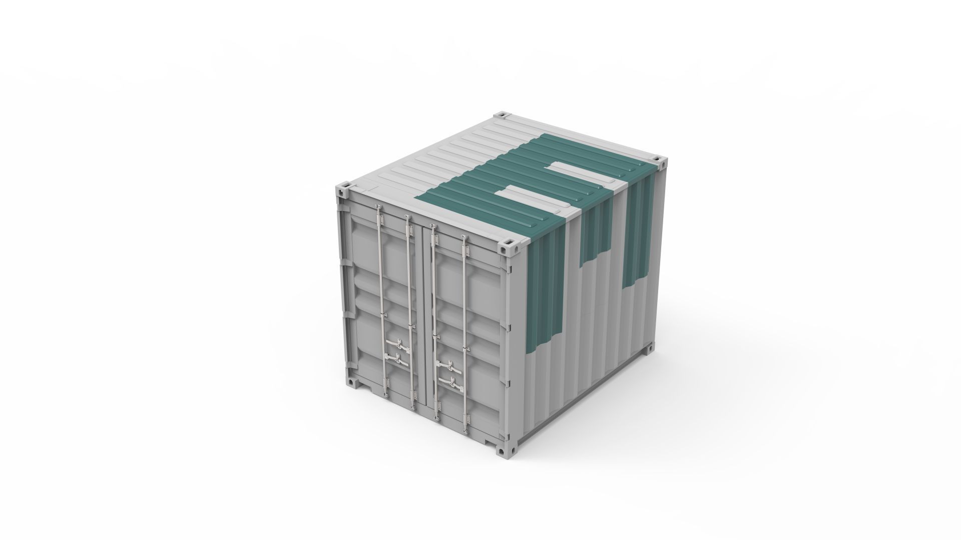 Container maritime 6 pieds - Acier Corten - Stockage sécurisé avec plancher en contreplaqué marine_1